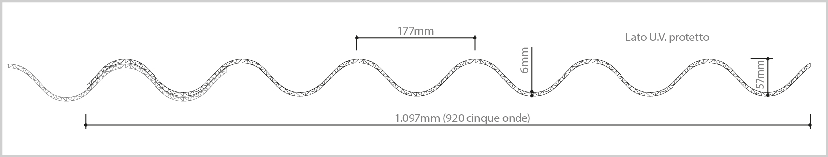 Sistema Modulare Alveolare Onda 6mm